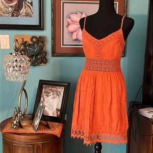 Abercrombie and fitch orange size medium dress